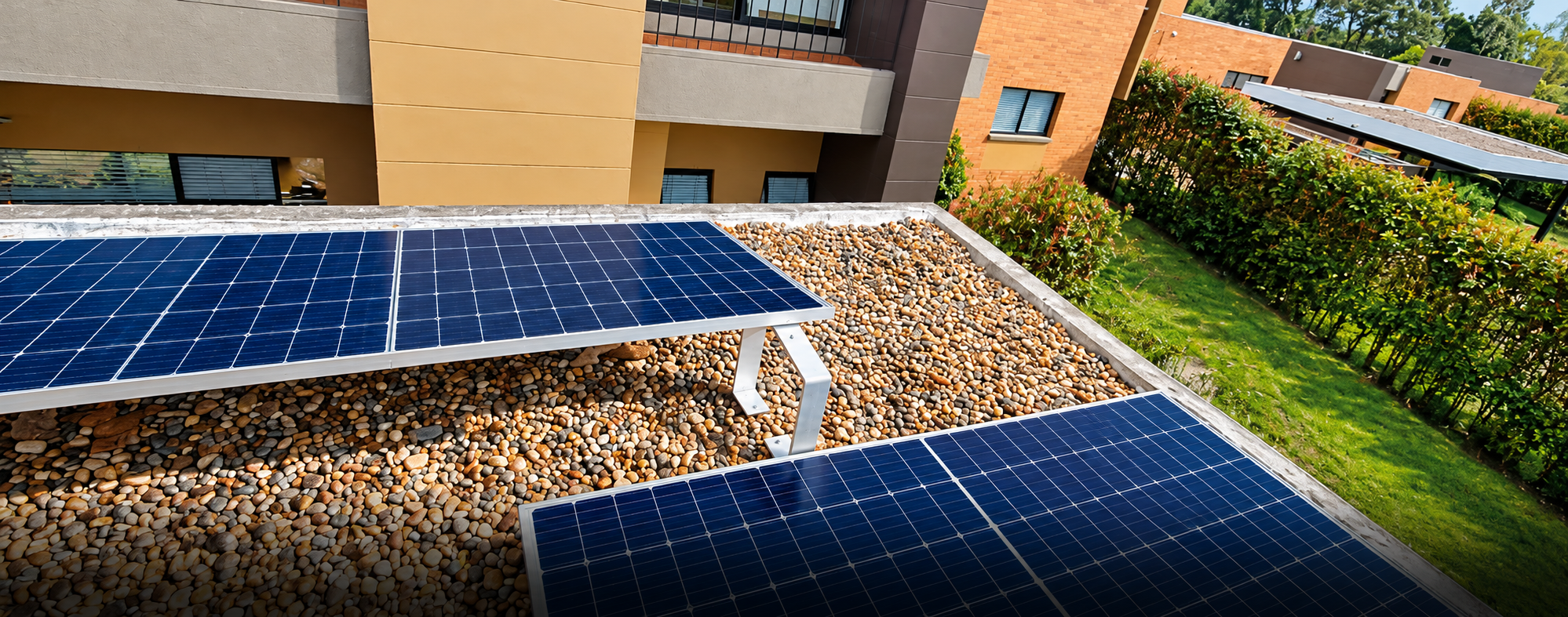 Sistema de paneles solares instalado en un hogar